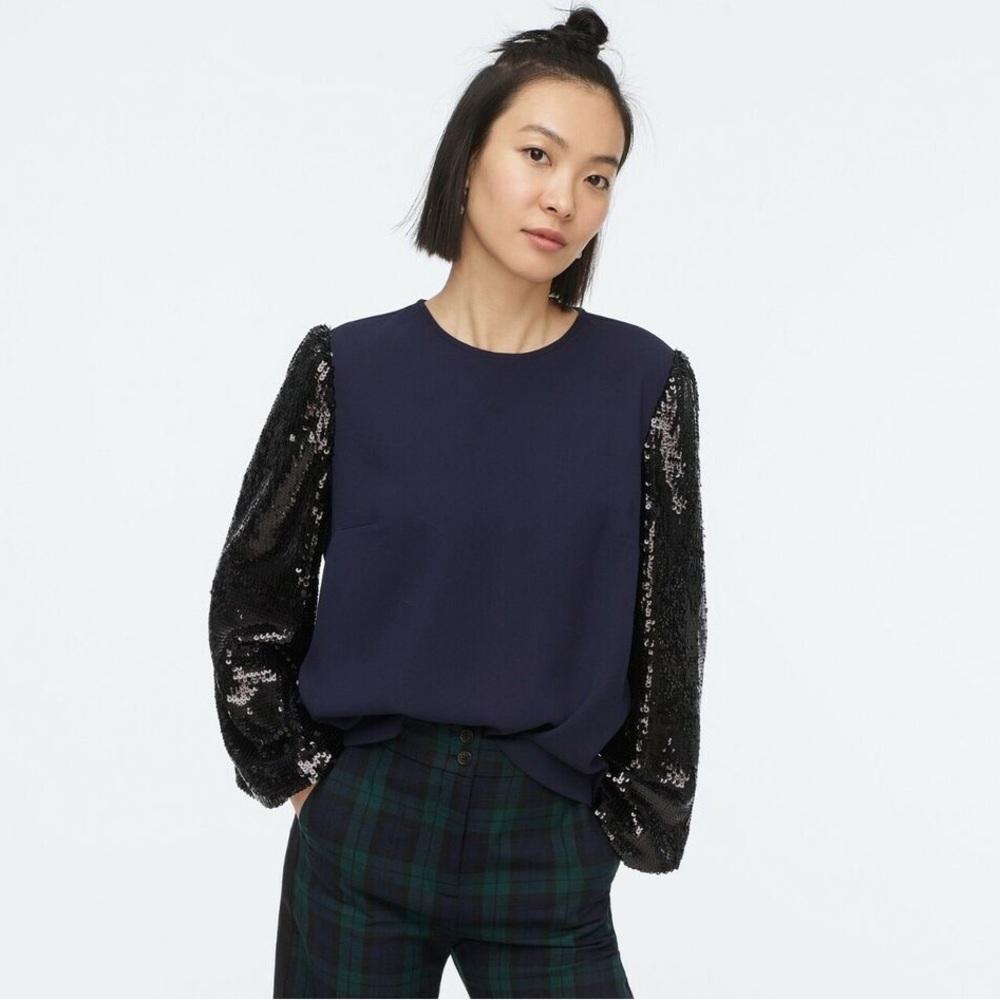 NWT J Crew Multimedia top